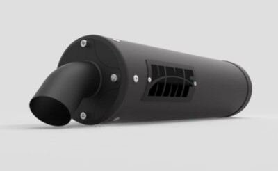 HMF '18-'22 Yamaha Wolverine X2/X4 XL Exhaust Slip-On Grey Gun Metal/Blackout