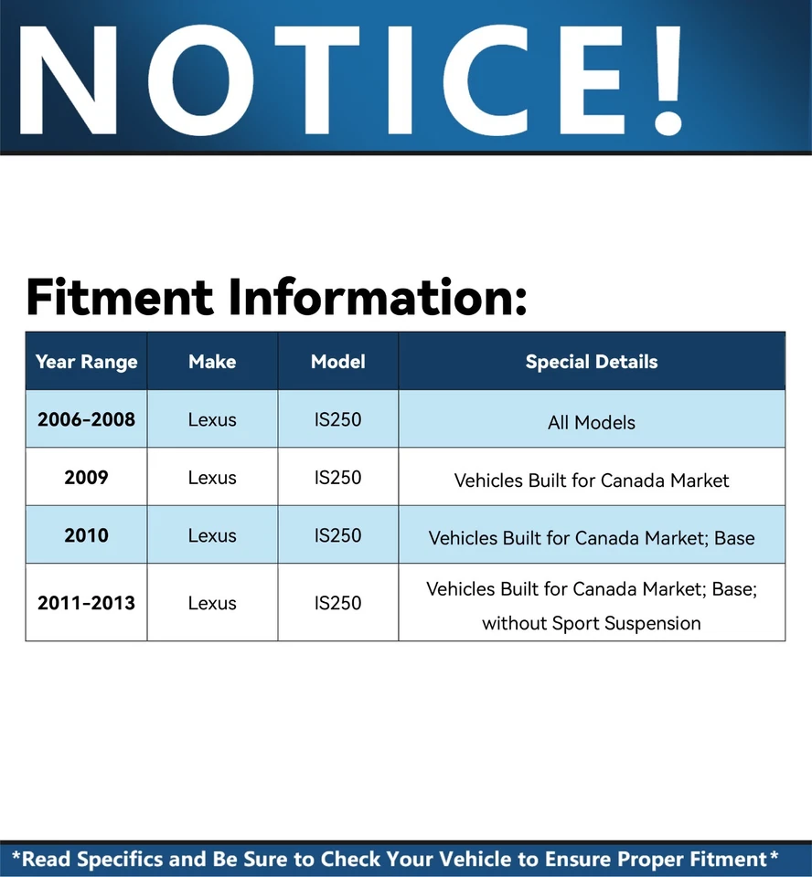 Rotores de disco delanteros traseros + pastillas de freno de cerámica para Lexus IS250 2006 2007 2008-2013 Foto 2 de 4