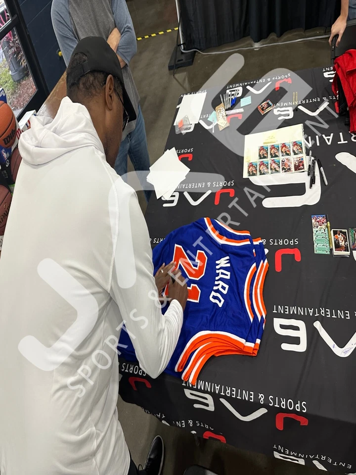 Charlie Ward autographed signed jersey NBA New York Knicks JSA COA - Image 4 of 4