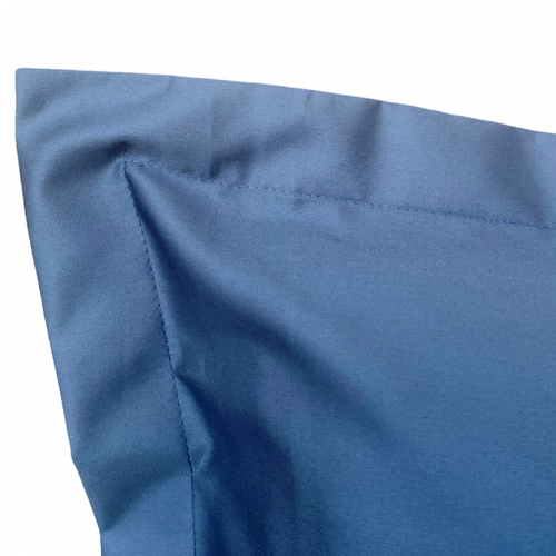 Bettwäsche-Set Blau Baumwolle 135x200 | 140x200 | 155x220 | 200x200 | 200x220 - Afbeelding 3 van 5