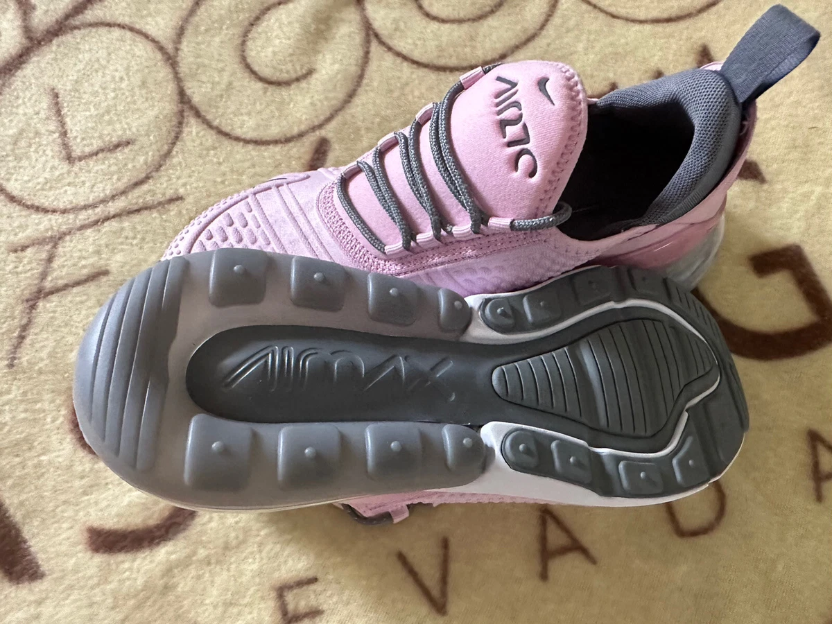New Womens Nike Air Max 270 Sneakers Athletic Shoes Pink Grey Size