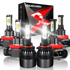 For 2009-14 Nissan Murano 6000k 6x Led Headlight High Low Fog Light Bulbs Combo