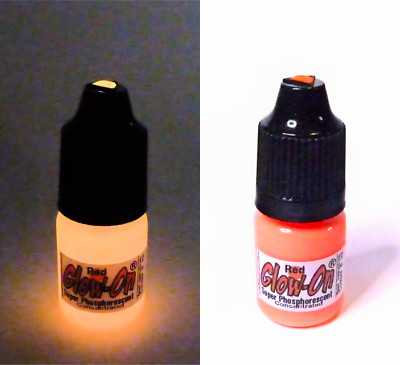 Glow-On RED For Gun Sights, Fishing Lures W/Tip Applicator 5 ml vial