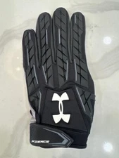 Under Armour Fierce Men's NFL Football Gloves Black Size 2XL MSRP $49.99