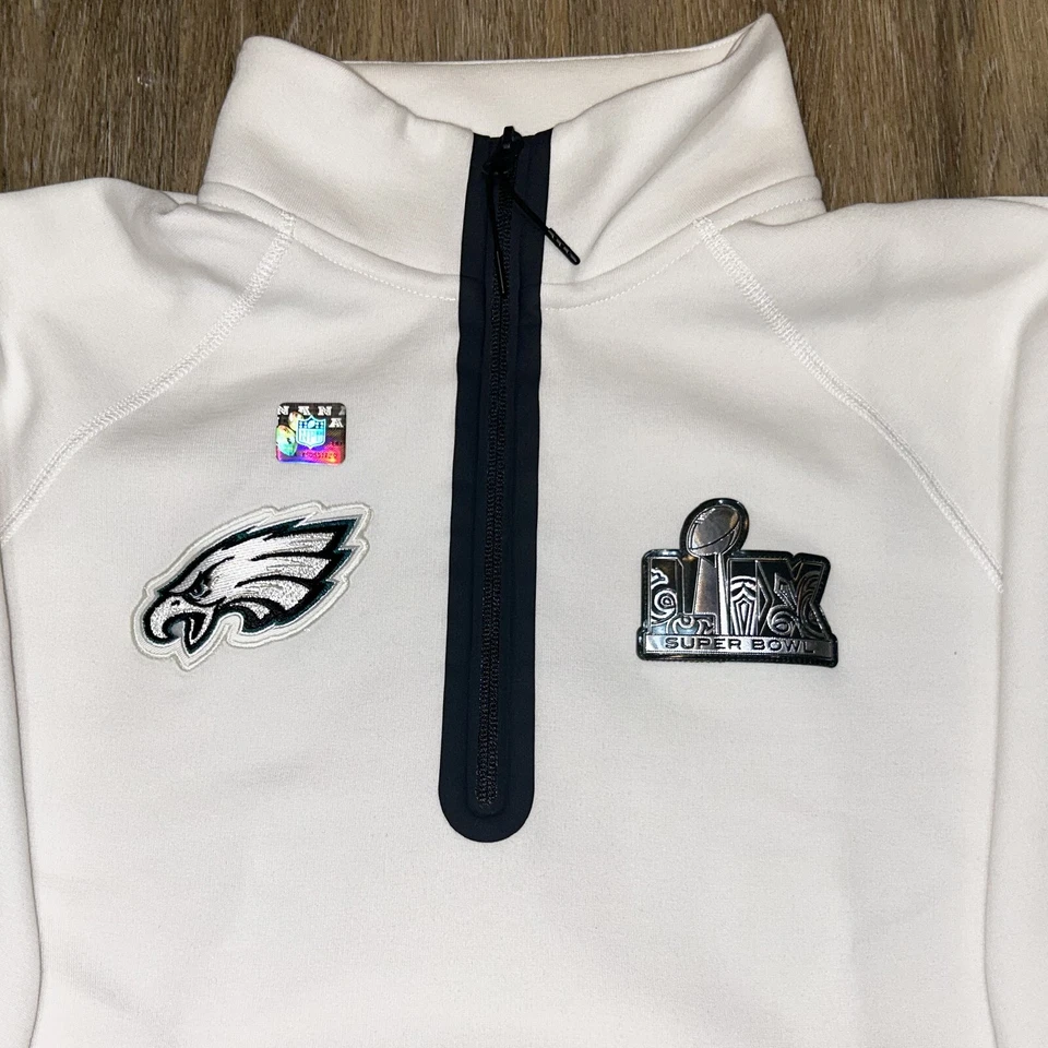 Chaqueta polar Philadelphia Eagles Super Bowl 59 LIX Opening Night Media Tech Foto 3 de 4