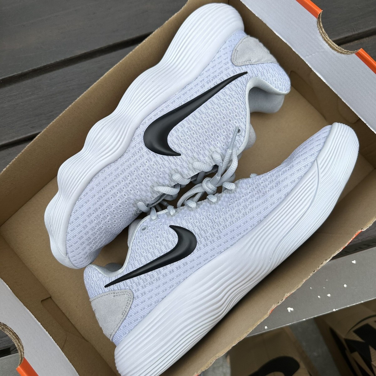 Size 8.5 - Nike Hyperdunk 2017 Low White Black Basketball Shoes