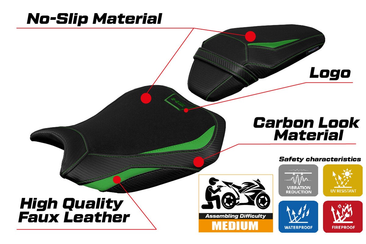 Kawasaki ZH2 Z H2 2020-2023 2024 2025 2026 Seat Cover Tappezzeria