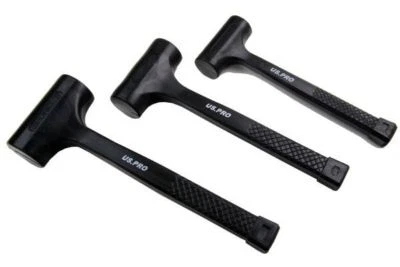 US PRO 3pc Rubber Dead Blow Hammers, Hammer 1lb 2lb 3lb Set 1664 - Image 1 of 2