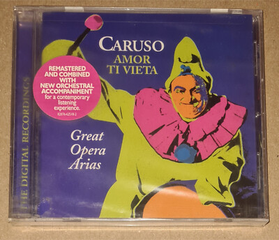 Rare Sealed NEW CD Enrico Caruso Amor Ti Vieta Great Opera Arias 16 Tracks 2004