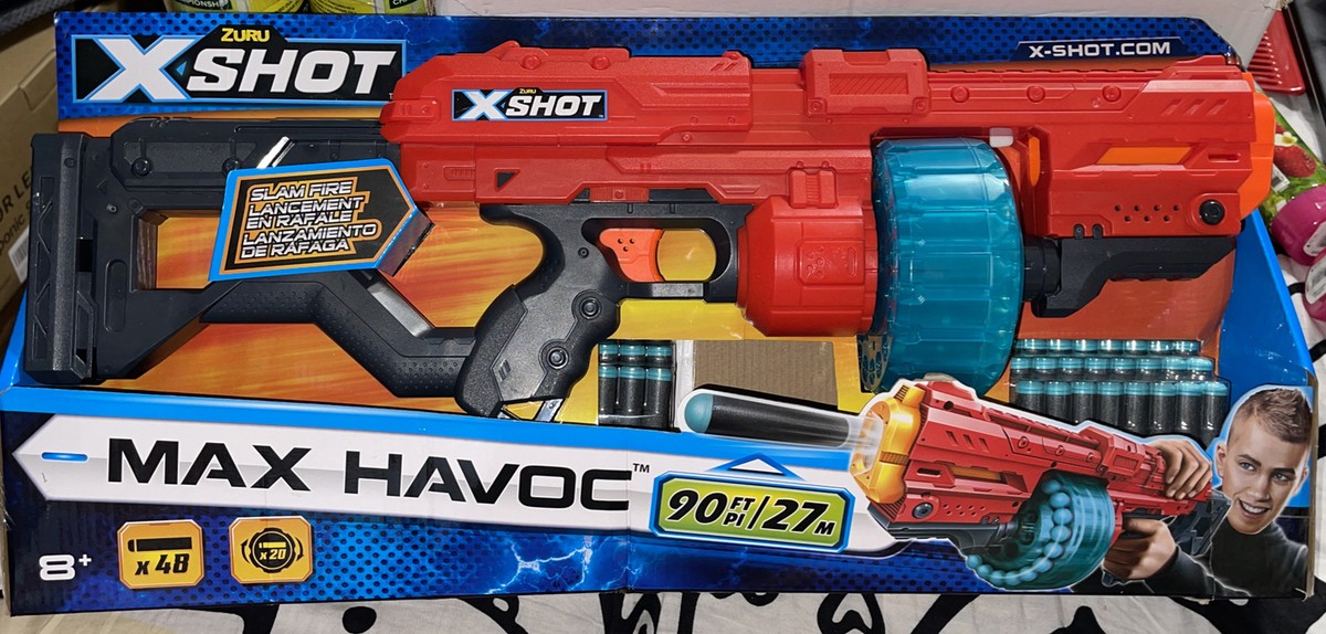 X-Shot Excel Max Havoc Foam Dart Blaster with Slam Fire (NEW