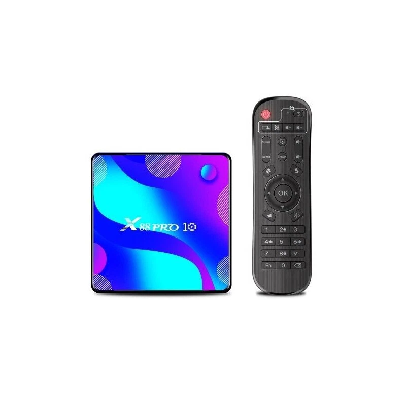 SHENZHEN W&F TECHNOLOGY CO LTD Tv Box X88 Pro10 4 Core Android 11 4K Wi-Fi 2.4 5G Ram 4Gb Rom 32Gb