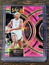 2024 Panini Select WNBA Jackie Young Premier Level Pink Ice Prizm #180