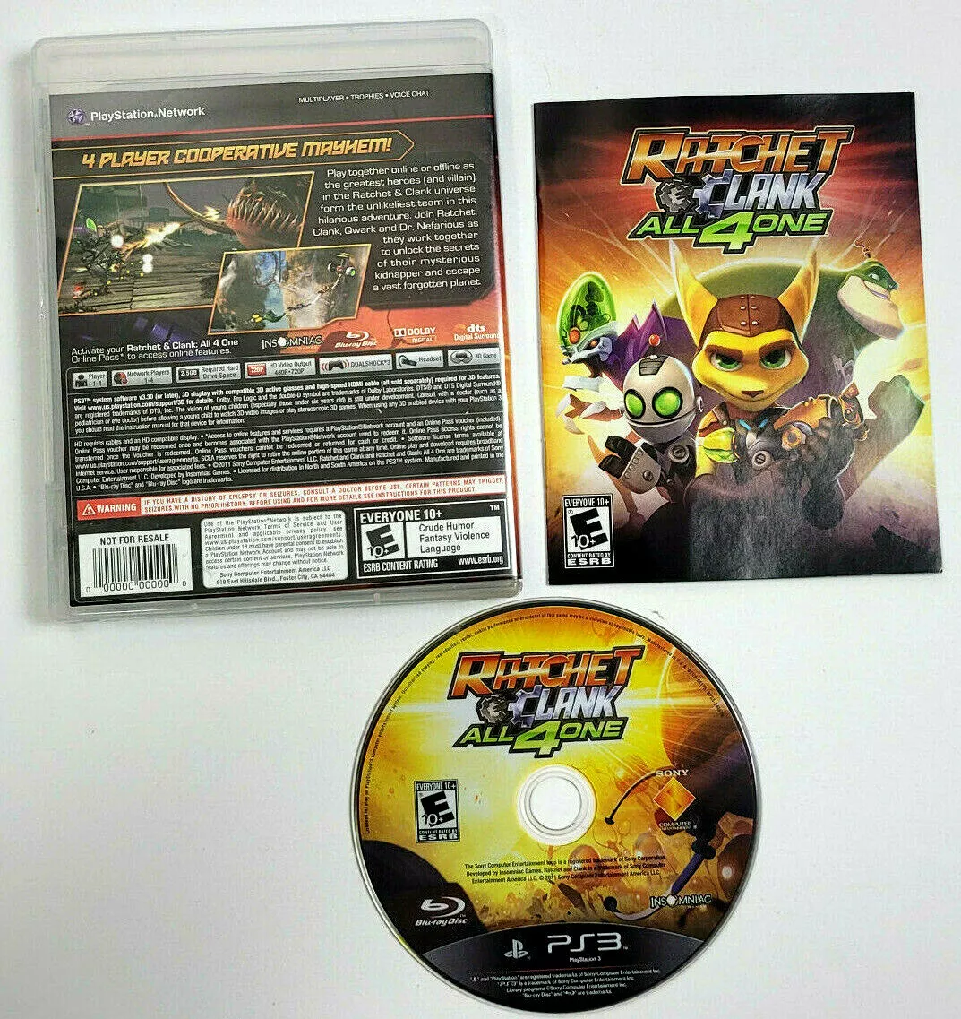 Sony PlayStation 98175 Ratchet & Clank: All 4 One PS3