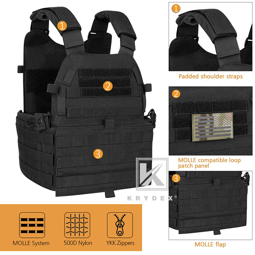 ボリス4体セット KRYDEX LBT-6094A Plate Carrier Tactical Body Armor Vest with Pouch