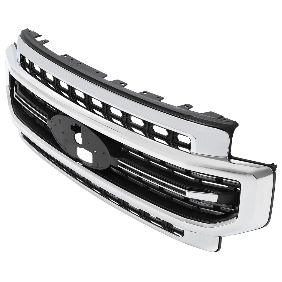 For Ford F-250 F-350 Super Duty 2020 2021 2022 Chrome Front Upper Bumper Grille - Image 3 of 4