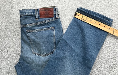 $65 New Lands' End Men's Traditional Fit 5 Pocket Denim Jeans Blue 37x34 - Picture 6 of 10