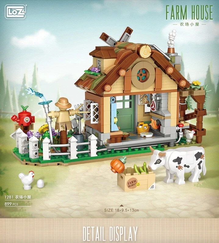 LOZ MINI Building Blocks - Farm Cottage Autumn House Ranch 1281 - 668 pcs - Image 2 of 3