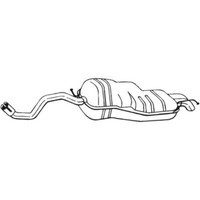 Bosal EndschalldäMpfer SchalldäMpfer FüR Audi A3 VW Golf IV New Beetle