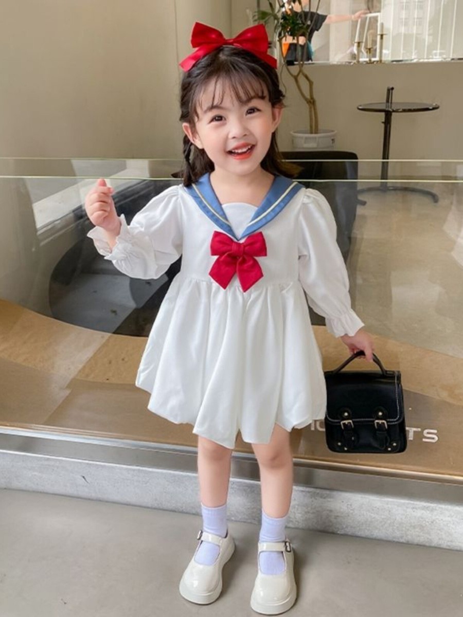 knee length dresses for ladies Small 1970s Sexy Sailor Dress Micro Mini Navy Blue Long Sleeves main image 0