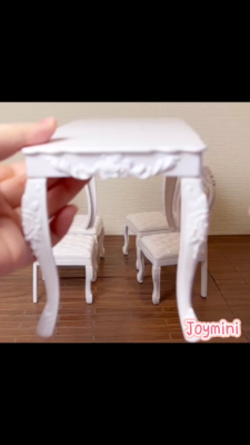 2Pcs 1:6 Schaal Pop Meubels, Plastic Clear Mini Poppenhuis Stoel