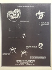 Vander Moore Designs Custom Made Fine Jewelry Memphis TN Vintage Print Ad 1979 