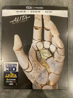 ALITA BATTLE ANGEL - STEELBOOK COLLECTOR 4K ULTRA HD + BLU-RAY 3D Zone B