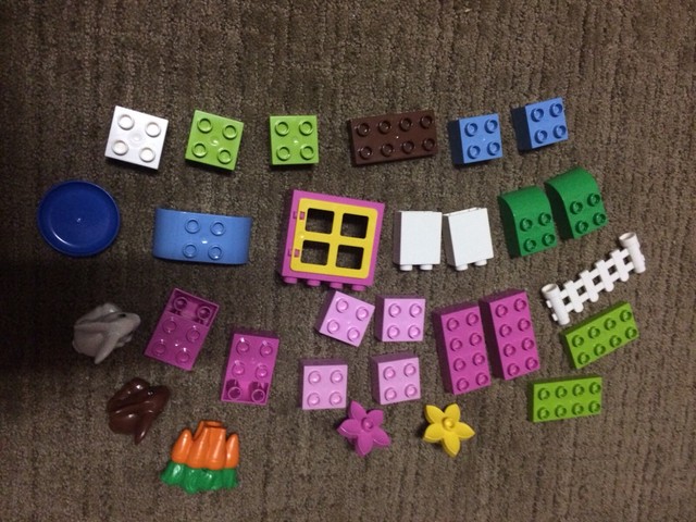 lego duplo pink brick box