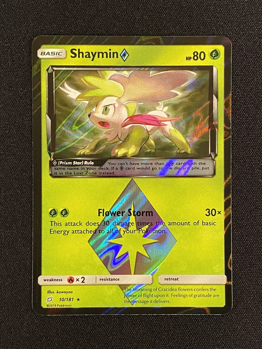 Card Shaymin ◇ 10/181 da coleção Team Up