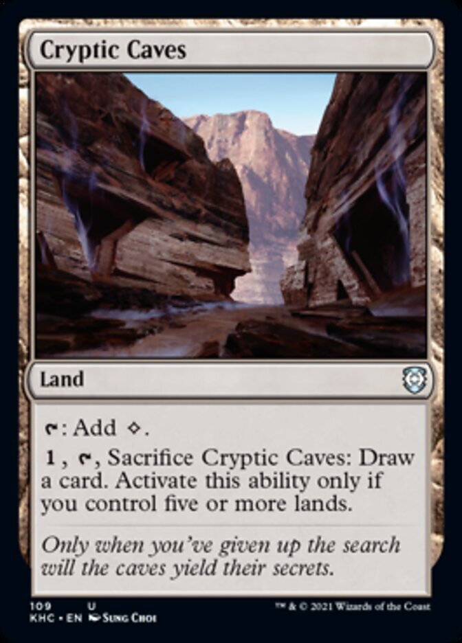 Cryptic Caves [Kaldheim Commander] Magic MTG