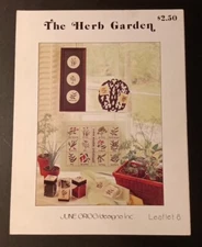 THE HERB GARDEN Counted Cross Stitch By June Grigg Designs Inc