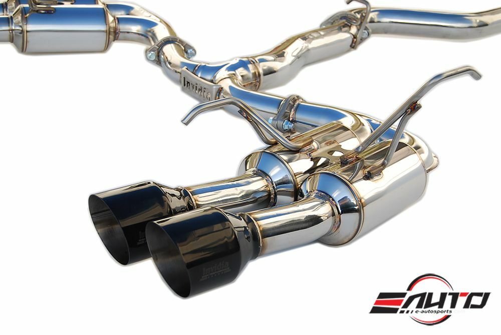 INVIDIA GEMINI R400 Quad Black Tip Catback Exhaust for