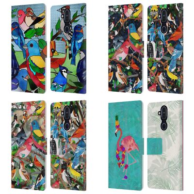 OFFICIAL SUZAN LIND BIRDS LEATHER BOOK WALLET CASE COVER FOR NOKIA PHONES