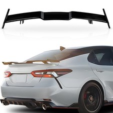 For 2018-2025 Toyota Camry Rear Trunk Spoiler Wing Lip Gloss Black Jdm Trd Style