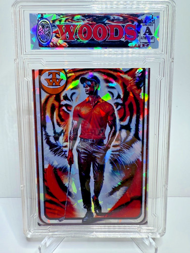 2025 PGA Golf Tiger Woods "Tiger" Ice Refractor Anime SP/200  rc r3