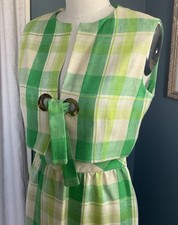 VINTAGE 60s PIERRE CARDIN 2 Piece Woman s Skirt Set Size 6 Emaculat Made France