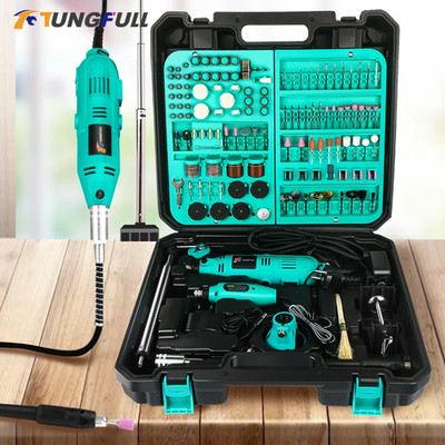 220V/110V Mini Rotary Tool DIY Mini Dremel Drill Power Tool Mini Grinder Hand Dr