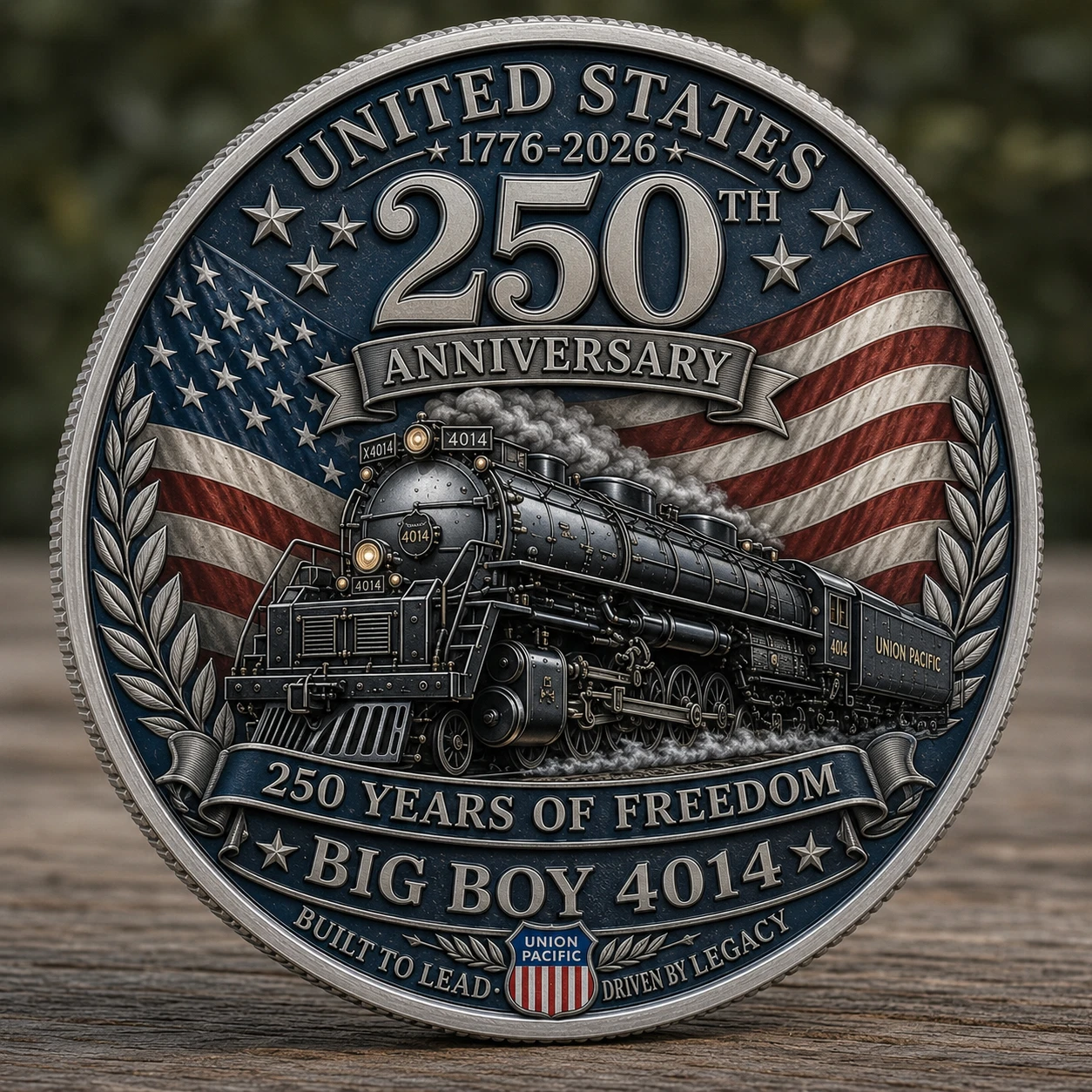 New Union Pacific Big Boy 4014 US 250th anniversary Commemorative Coin