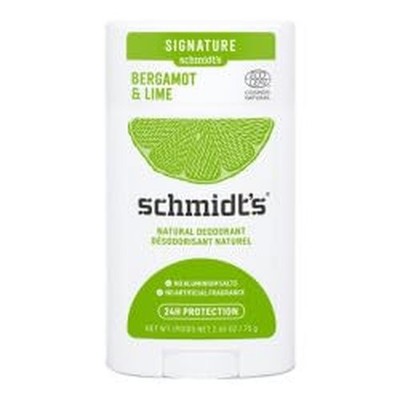 Schmidt's Natural Deodorant Stick Bergamot and Lime Pack of 2 Aluminum Free V...