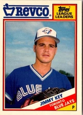 1988 Topps Revco League Leaders Jimmy Key #27 Toronto Blue Jays Baseball Card