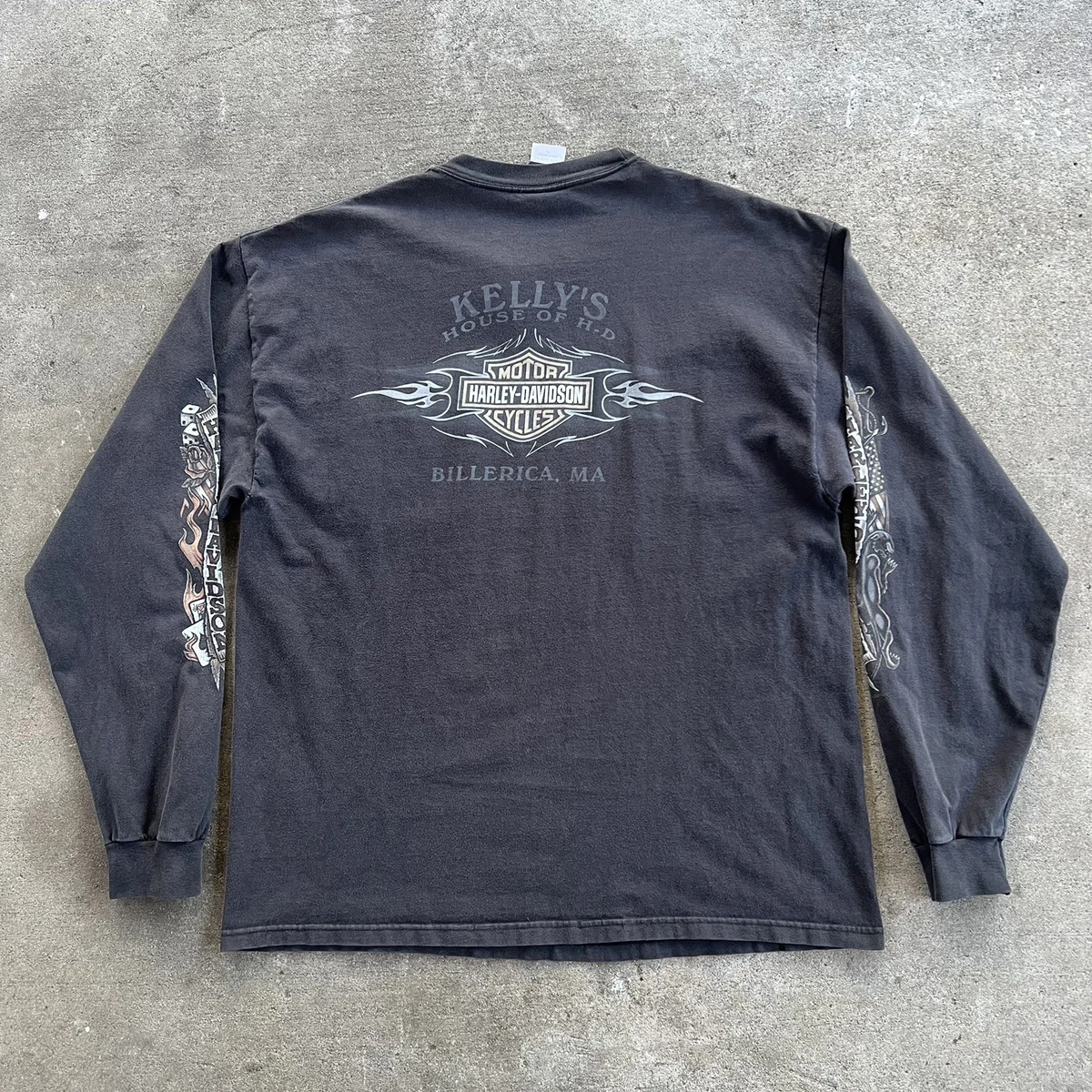 Preços baixos em Harley-Davidson Masculina Camisetas Manga Longa