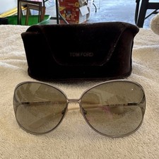 Tom Ford Cl mence TF158 10P Aviator Sunglasses Silver Gray Gradient