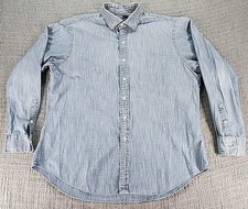 Polo Ralph Lauren Blue Regent Dress Shirt Mens Size XL Classic Fit Long Sleeve