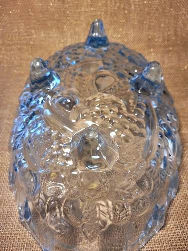 Vintage Indiana Glass Garland Blue Footed Harvest Fruit Centerpiece Bowl Large - Picture 5 of 5