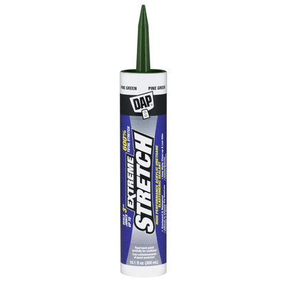 DAP EXTREME STRETCH Acrylic Urethane Elastomeric Sealant: 10.1 fl oz. Pine Green