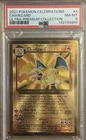 2021 Pokemon Celebrations UPC Charizard Gold Metal PSA 8