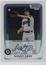 2011 Bowman Draft Chrome Prospects Sonny Gray #BCAP-SGR Auto 4l3