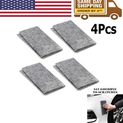 4Pack Nano Sparkle Cloth Car Magic Scratch Repair Remover Cloth Nano Cloth USA