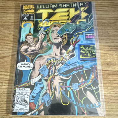 Tekworld #3 William Shatner Epic Comics 1992 Sci-Fi Comic Book Boarded