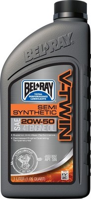 Bel-Ray 96910-BT1 V-Twin Semi-Syn Engine Oil 20W50 1L