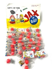 Vintage 1970s Jax n Ball Toys On Shop Display Card